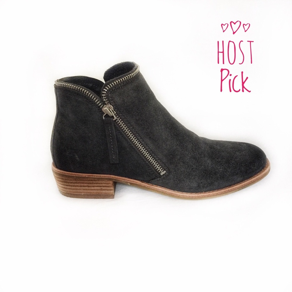 Dolce Vita - "Sofiya" Gray Suede Ankle Bootie